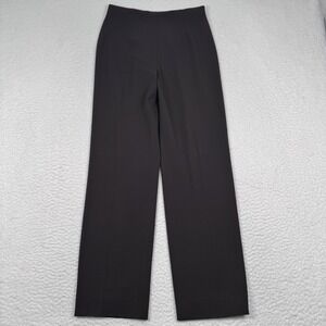 Fabrizio Gianni Dress Pants Womens 8 Brown Stretch Pull On Side Zip 28x31 Career